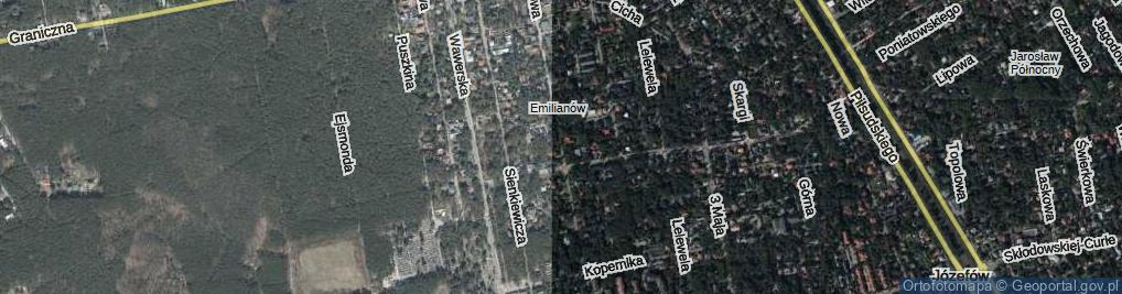 Zdjęcie satelitarne Piaskowa ul.