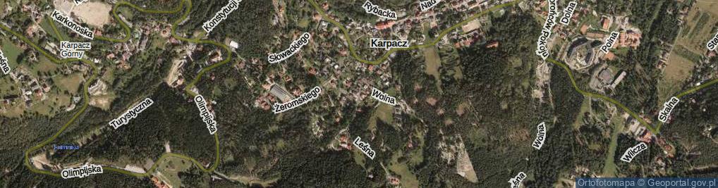 Zdjęcie satelitarne Piastowska ul.