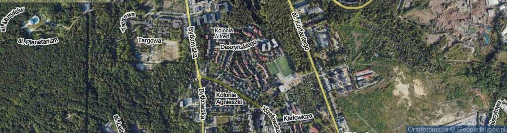 Zdjęcie satelitarne Pietrusińskiego Jana ul.