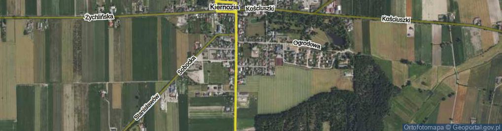 Zdjęcie satelitarne Piękna ul.