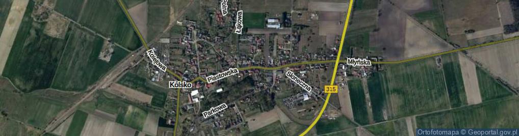 Zdjęcie satelitarne Piastowska ul.