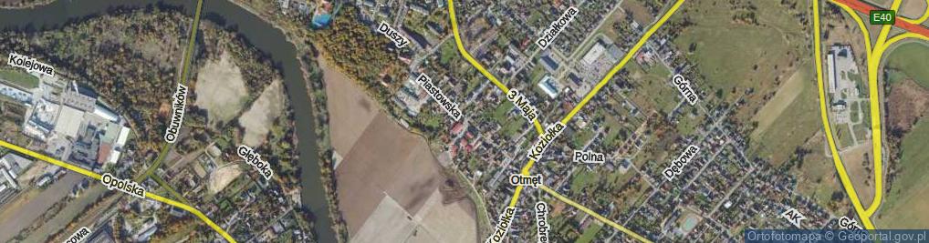 Zdjęcie satelitarne Piastowska ul.