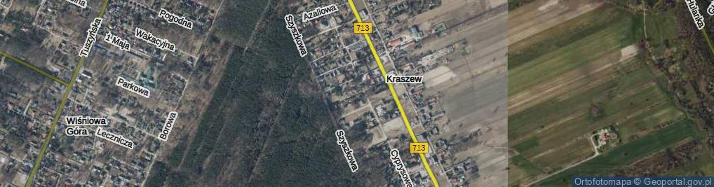 Zdjęcie satelitarne Piastowska ul.