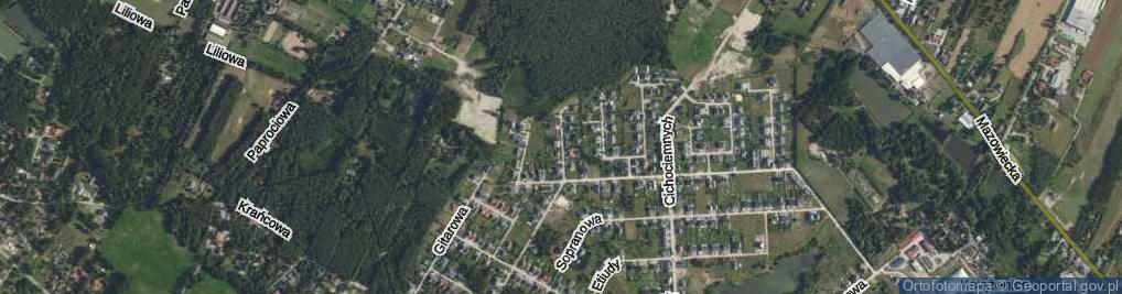 Zdjęcie satelitarne Pięciolinii ul.