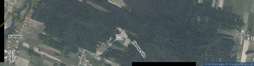 Zdjęcie satelitarne Piecowa Góra ul.