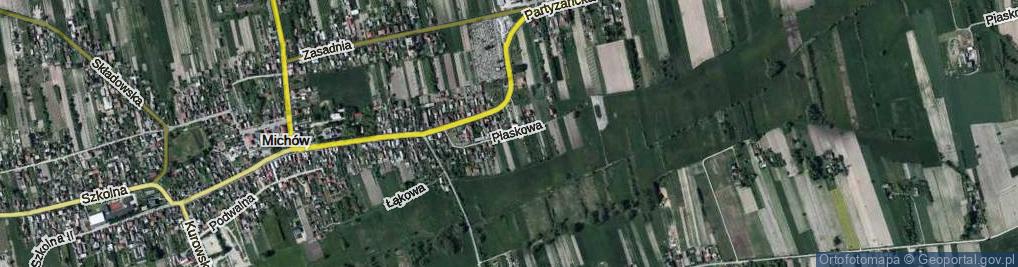 Zdjęcie satelitarne Piaskowa ul.