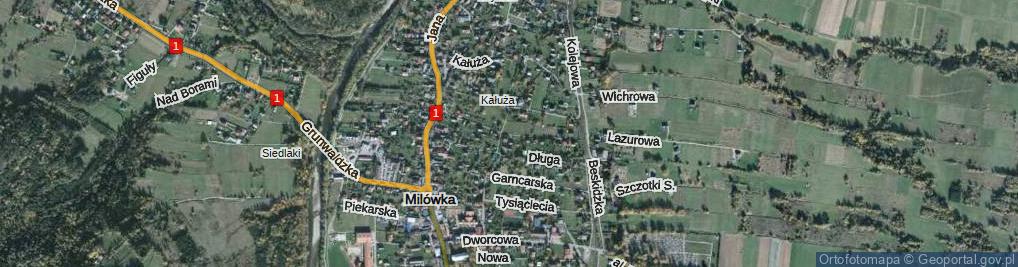 Zdjęcie satelitarne Piastowska ul.