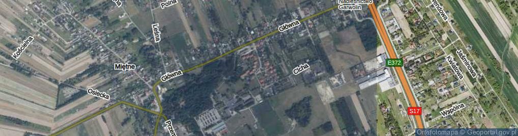 Zdjęcie satelitarne Piękna ul.