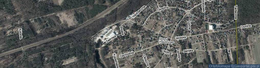 Zdjęcie satelitarne Piaskowa ul.