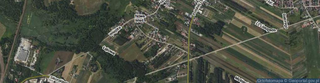 Zdjęcie satelitarne Piaskowa ul.