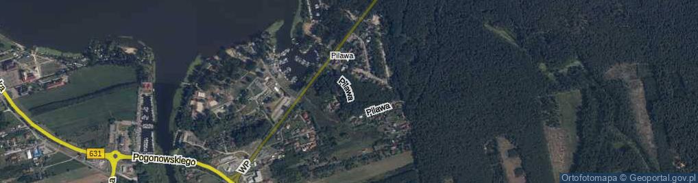 Zdjęcie satelitarne Pilawa ul.