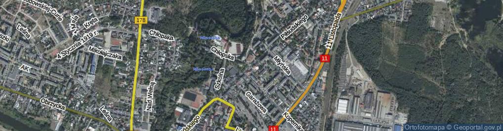 Zdjęcie satelitarne Piłsudskiego Józefa, marsz. ul.