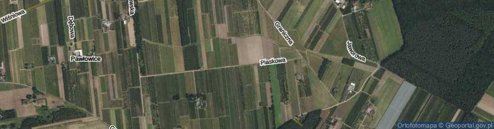 Zdjęcie satelitarne Piaskowa ul.