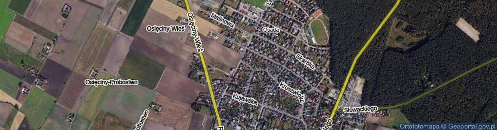 Zdjęcie satelitarne Piastowska ul.