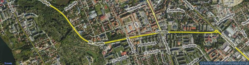 Zdjęcie satelitarne Pieniężnego Seweryna ul.