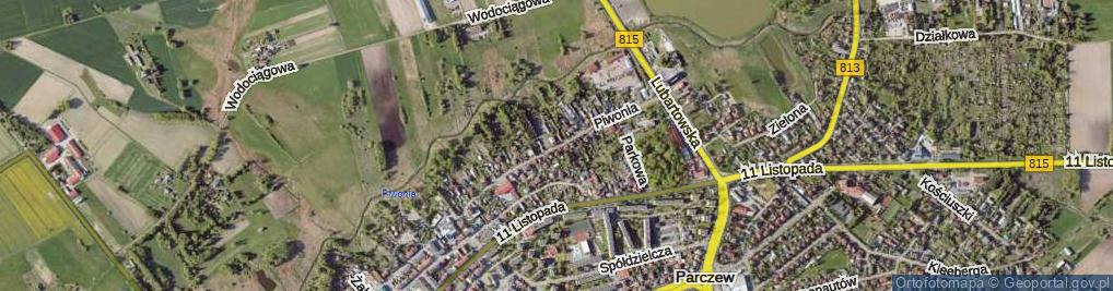 Zdjęcie satelitarne Piwonia ul.