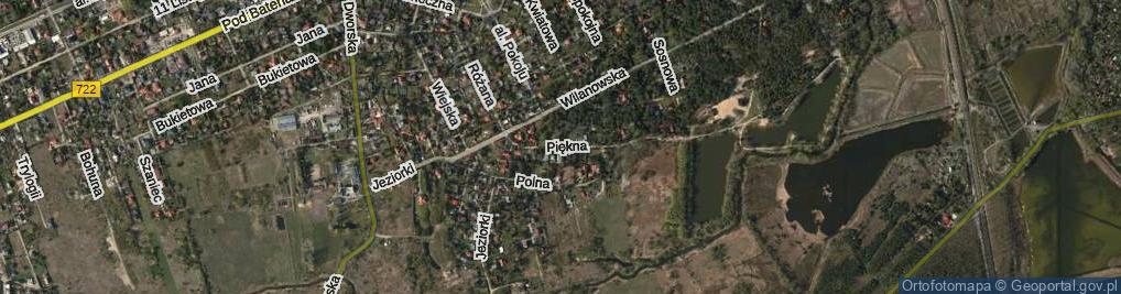 Zdjęcie satelitarne Piękna ul.