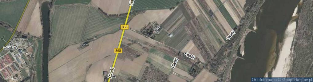 Zdjęcie satelitarne Piaski ul.