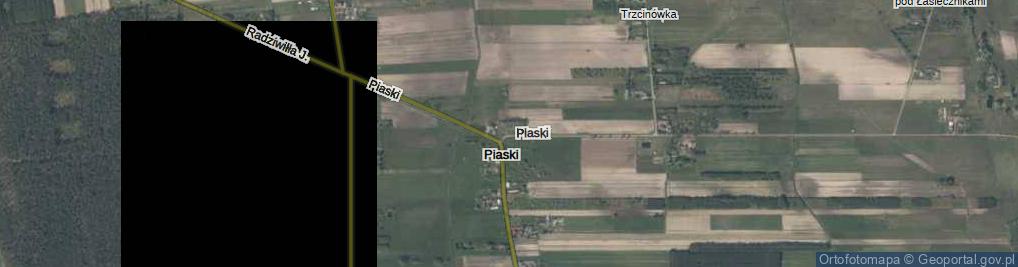 Zdjęcie satelitarne Piaski ul.