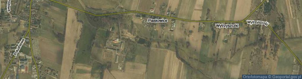 Zdjęcie satelitarne Piaskowice ul.