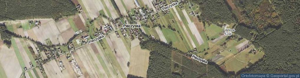 Zdjęcie satelitarne Pieczyska ul.