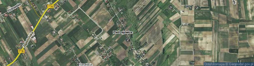 Zdjęcie satelitarne Pietrzejowice ul.
