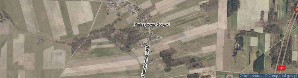 Zdjęcie satelitarne Pietrzykowo-Gołąbki ul.