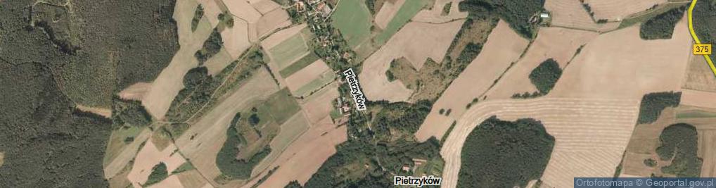 Zdjęcie satelitarne Pietrzyków ul.