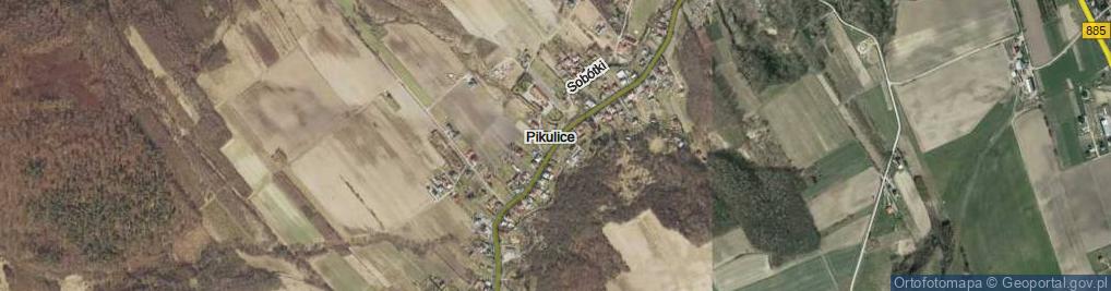 Zdjęcie satelitarne Pikulice ul.