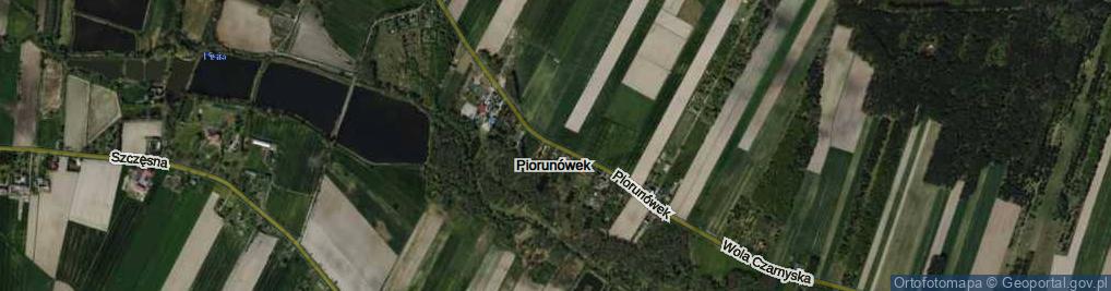 Zdjęcie satelitarne Piorunówek ul.