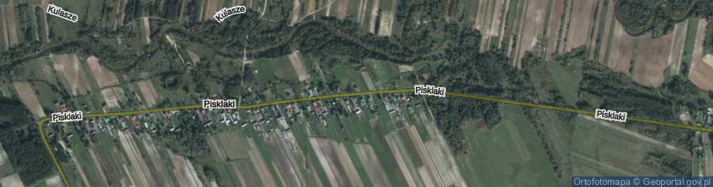 Zdjęcie satelitarne Pisklaki ul.