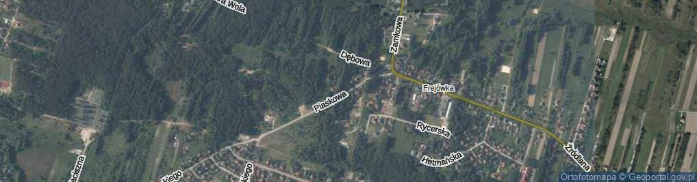 Zdjęcie satelitarne Piaskowa ul.