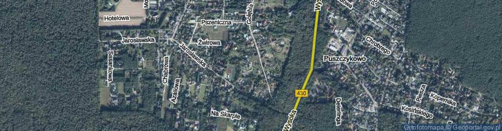 Zdjęcie satelitarne Piękna ul.