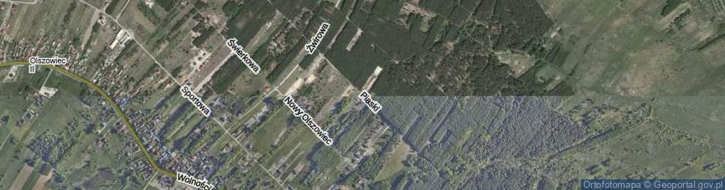 Zdjęcie satelitarne Piaski ul.