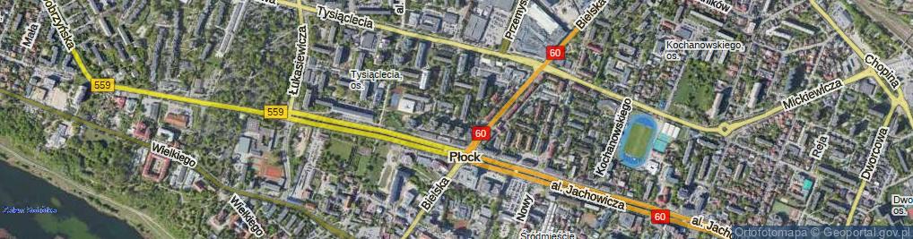 Zdjęcie satelitarne Piasta Kołodzieja ul.