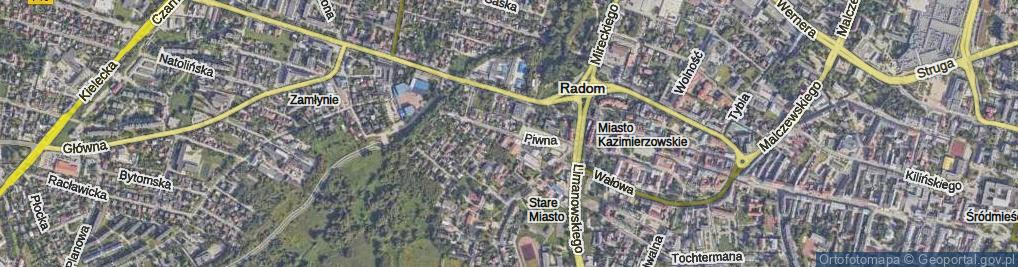Zdjęcie satelitarne Piwna ul.