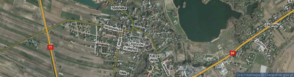 Zdjęcie satelitarne Piekarska ul.