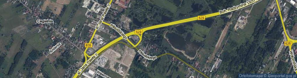 Zdjęcie satelitarne Piłsudskiego Józefa, marsz. ul.