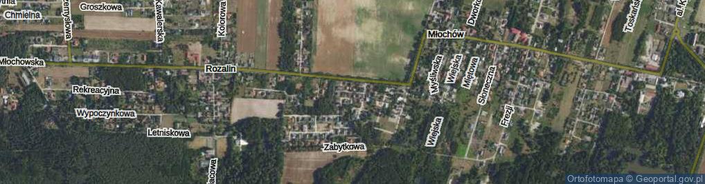 Zdjęcie satelitarne Piaskowa ul.