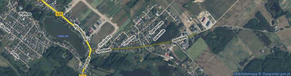 Zdjęcie satelitarne Piękna ul.