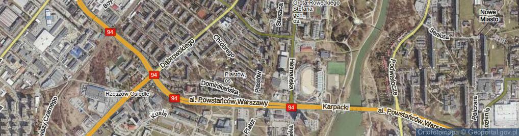 Zdjęcie satelitarne Piastów ul.