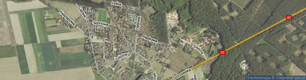 Zdjęcie satelitarne Piaskowa ul.
