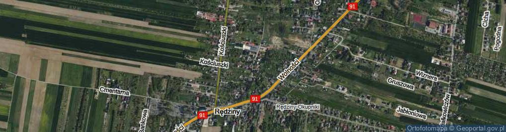 Zdjęcie satelitarne Piaskowa ul.