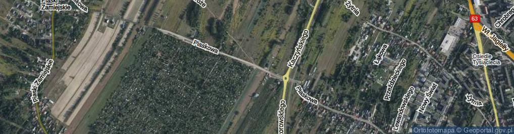 Zdjęcie satelitarne Piaskowa ul.