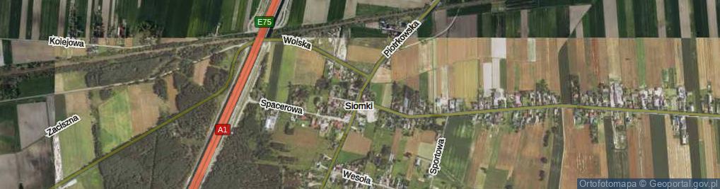 Zdjęcie satelitarne Piotrkowska ul.