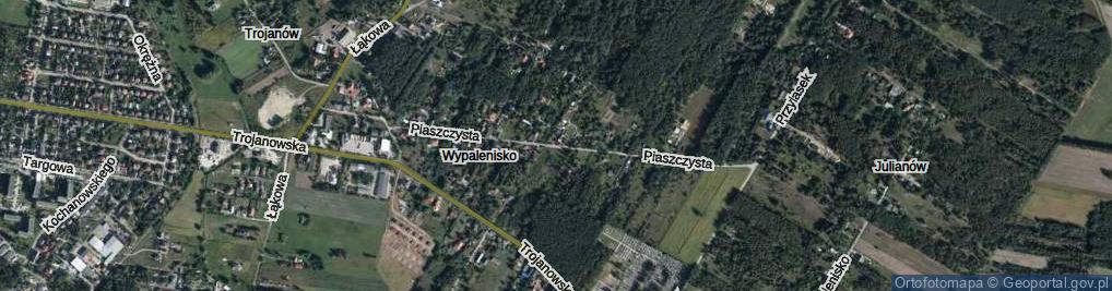 Zdjęcie satelitarne Piaszczysta ul.