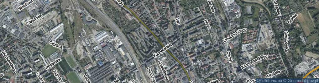 Zdjęcie satelitarne Piłsudskiego Józefa, marsz. ul.