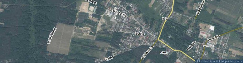 Zdjęcie satelitarne Piaskowa ul.