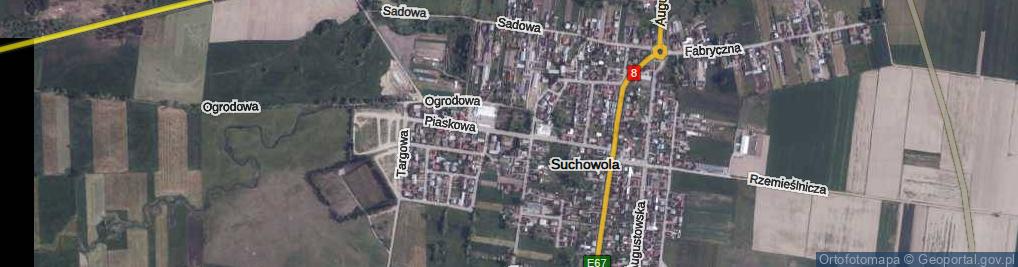 Zdjęcie satelitarne Piaskowa ul.