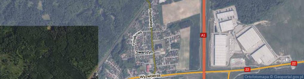 Zdjęcie satelitarne Piastowska ul.